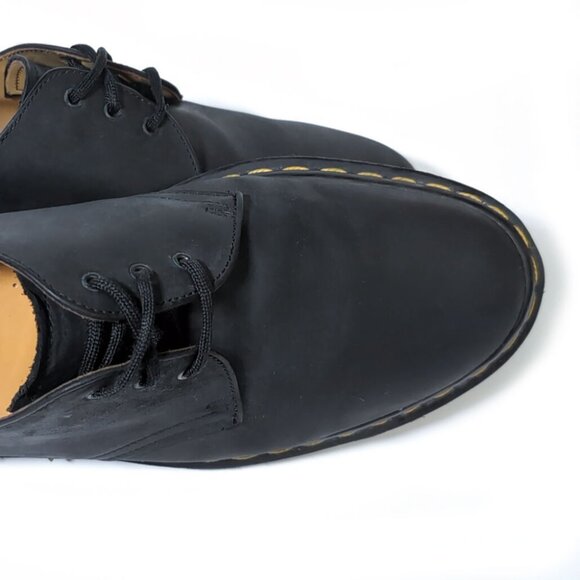 Vintage DR MARTENS Black 1461 MADE IN ENGLAND Shoes  MEN'S US Size 11 | UK 10 - Picture 12 of 13